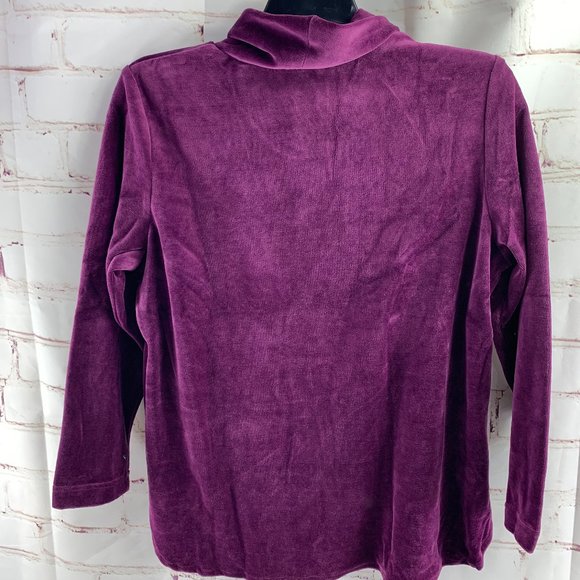 The Vermont Country Store Women's 2 pc Velour Sweat Set / Tracksuit Large - VTG - Picture 4 of 10